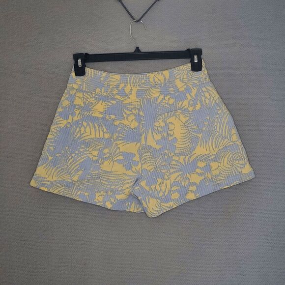 Free People Women's Young Mango Combo Palm Tree Print Shorts 4 - Picture 2 of 8